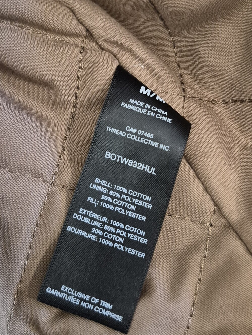 Hunter Barn Jacket Tan Canvas Corduroy Collar Boxy Oversized Women Sz M $149 NWT - Picture 15 of 16